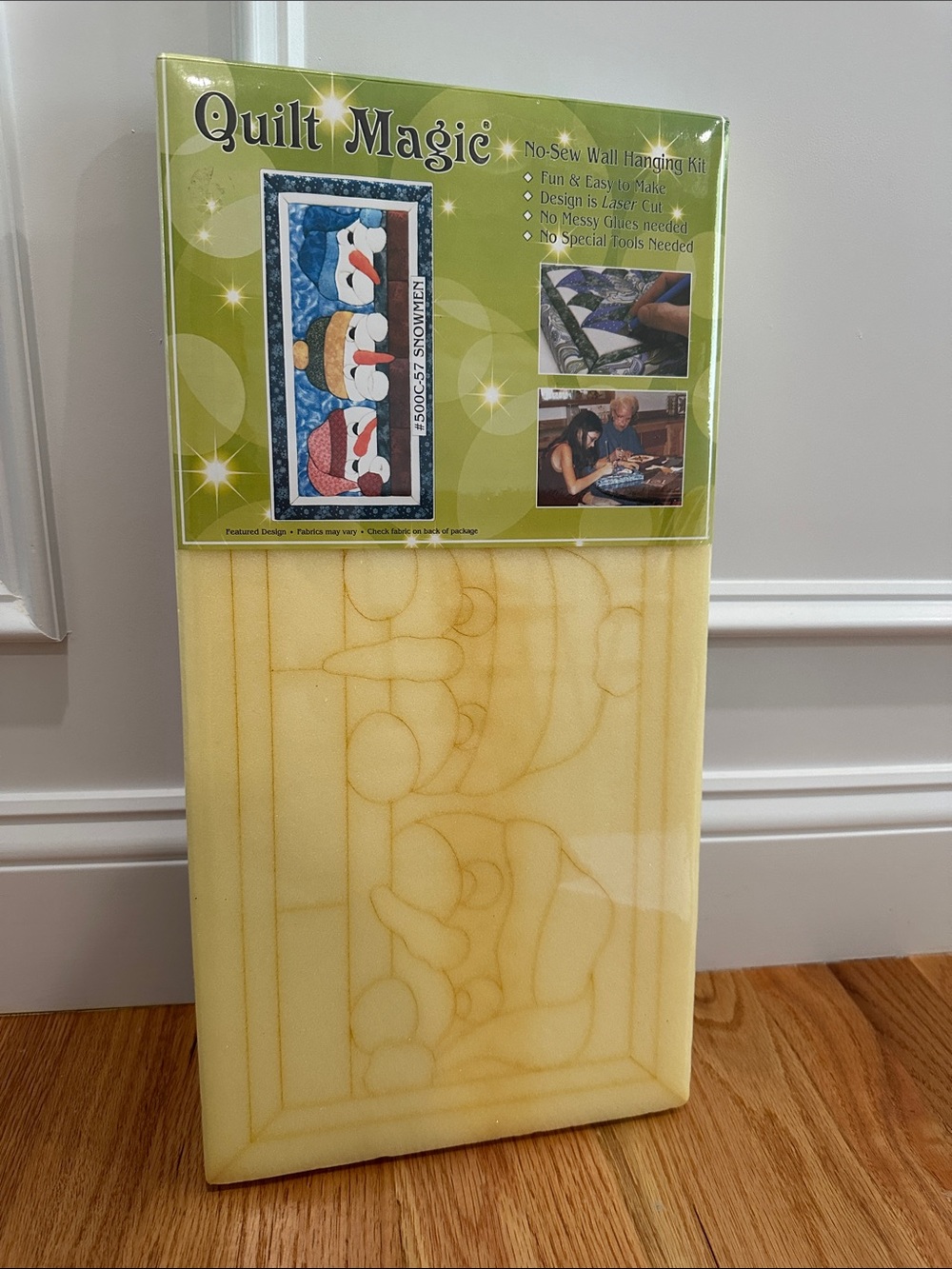 NEW Quilt Magic Kit craft snowmen winter holiday quilting arts crafts DIY wall